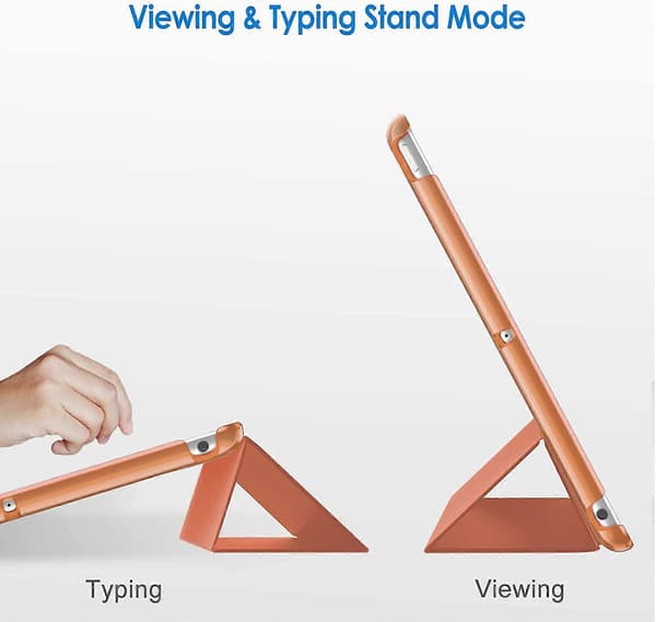 Etui til iPad (9,7 tommer, 2018/2017 model, 6./5. generation), Smart Cover Auto Vågn/Sov Papaya