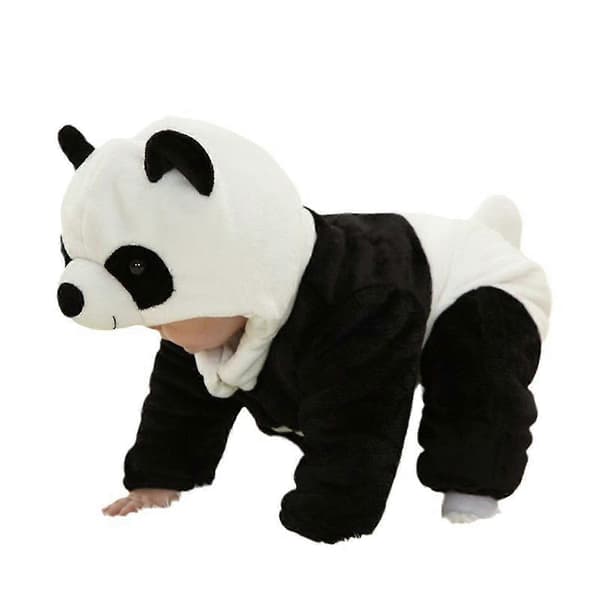 Tecknad Djurform Pyjamas Unik Form Lös Långärmad Nattlinne för Sovrum [PB] Panda 73cm