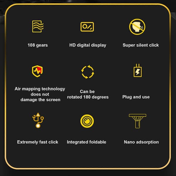 NY Auto Clicker til Telefon, Skærm Auto Clicker Tapper til Android & iOS Black