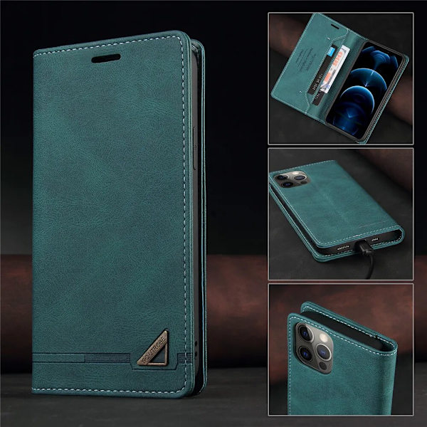 Luksus Cover til iPhone 15 Plus Etui Wallet Læder Cover iPhone 15 Plus Telefon Etui til Apple iPhone 15 Plus Flip Coque