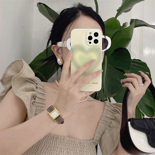 iPhone12 Skal Gradient Dimma Kärlek Japanskt och Koreanskt Mobilskal