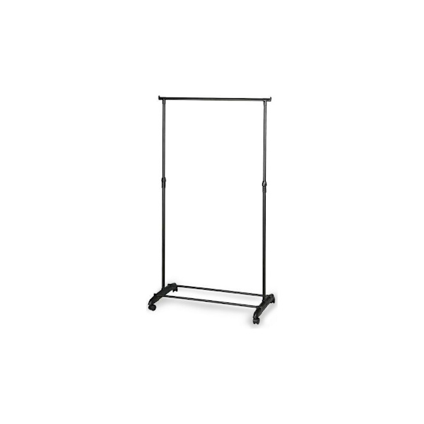 Justerbar klädhängare i aluminium och plast (80 x 43 x 95-165 cm) omklädningsrum