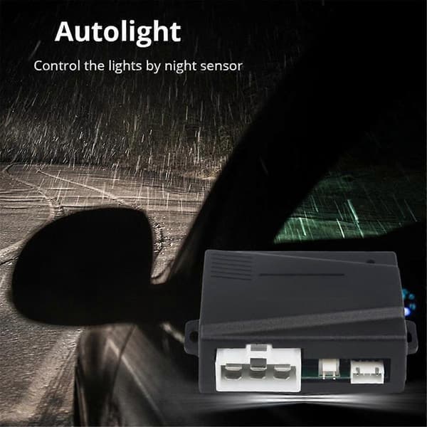 Universal 12V Bil Auto Lyssensor System Automatisk Kontroll Lyssensor Biler Automatisk Frontlykt Auto Lyssensor Black