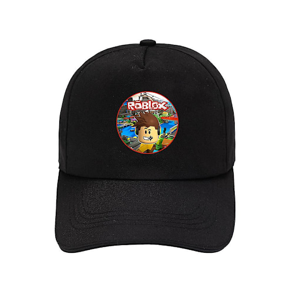 Roblox Spillhette Justerbar Snapback Mesh Solhatt Hip Hop Hatter Black 5