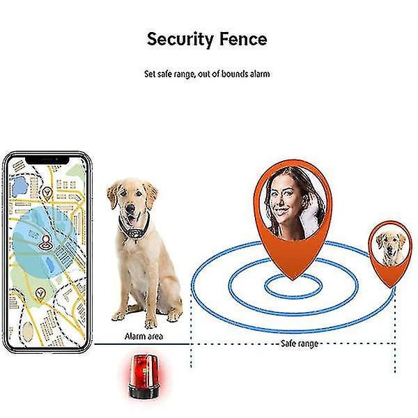Smart GPS Katte- og Hundehalsbånds Tracker