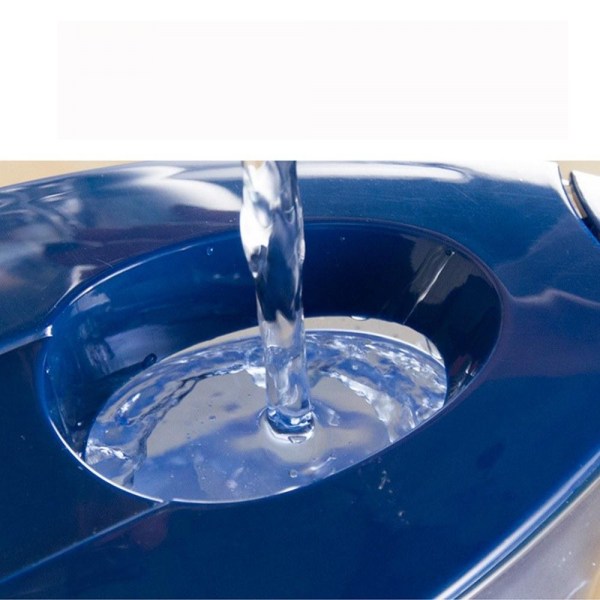 2,5L transparent vattenkanna Hushållsfilterflaska Vattenkokare Aktivt kolrenare, blå