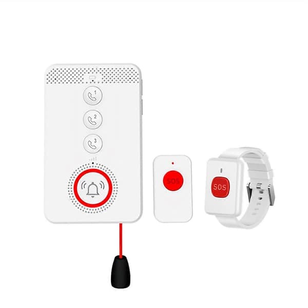 Nødalarmsystem 4G 433MHZ SOS Tovejs Intercom Opkald EU Stik