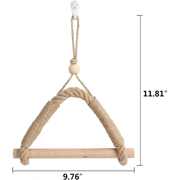 Hamprep Toalettpappershållare Retro Väggmonterad Handduksställ för Kök Heminredning Boho Dekor Badrumstillbehör | Pappershållare (Kaki Card)