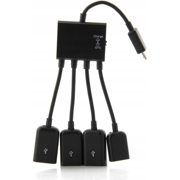 HUB 3x USB 1x MicroUSB Tablet PC ANDROID OTG Mus, JL706