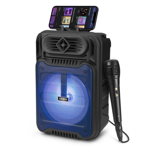 Bärbar portabel högtalare mini färg square dance booth trådlös bluetooth-högtalare