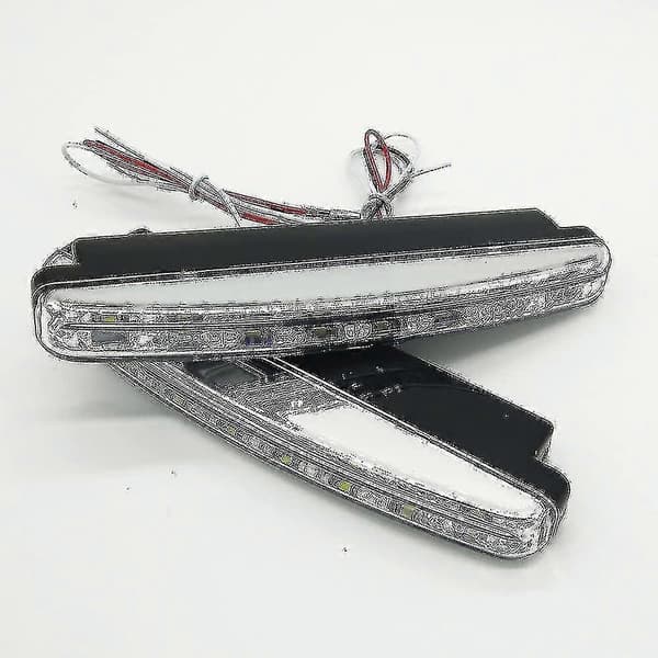 LED Dagkørelys, 12v 2 X 8 LED Dagkørelys E4 R87 Stvzo Dagkørelys Daglys