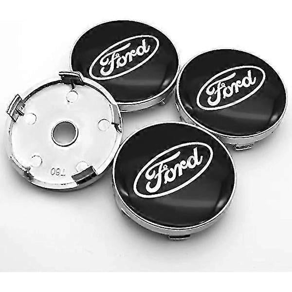F11 - 60mm 4-pack Navkapslar Ford Silver One Size