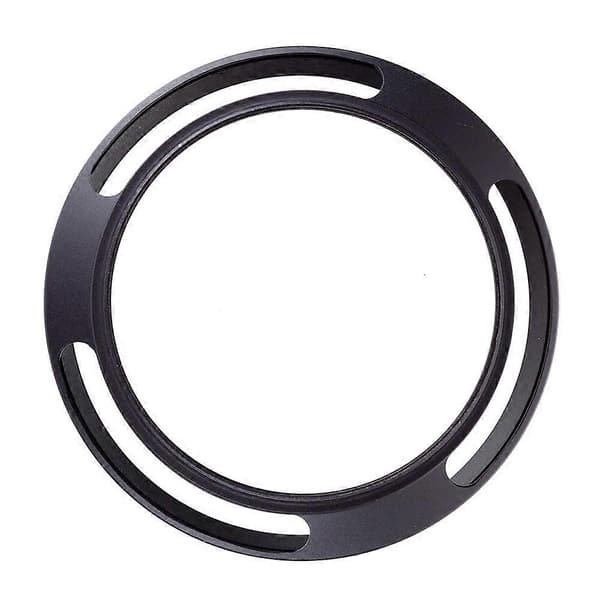 52mm Metal Ventileret Modlysblænde til Leica (Sort) Black