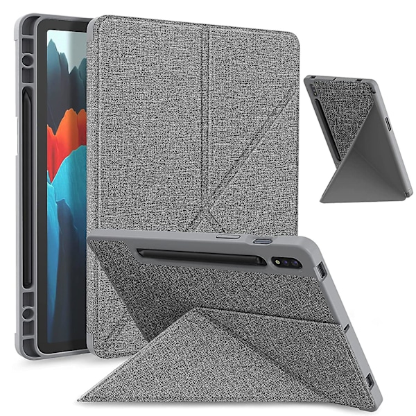 Fodral för Samsung Galaxy Tab S7 Plus S7 Fe 12.4 tum med pennhållare, multifunktionellt stativ, bokfodral för Galaxy Tab S8 Plus S8+ BXJG Dark Blue Tab  S8  11 inch