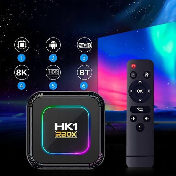 Älykäs TV-boksi 8k 4k Android 13 Wifi 6 Bluetooth