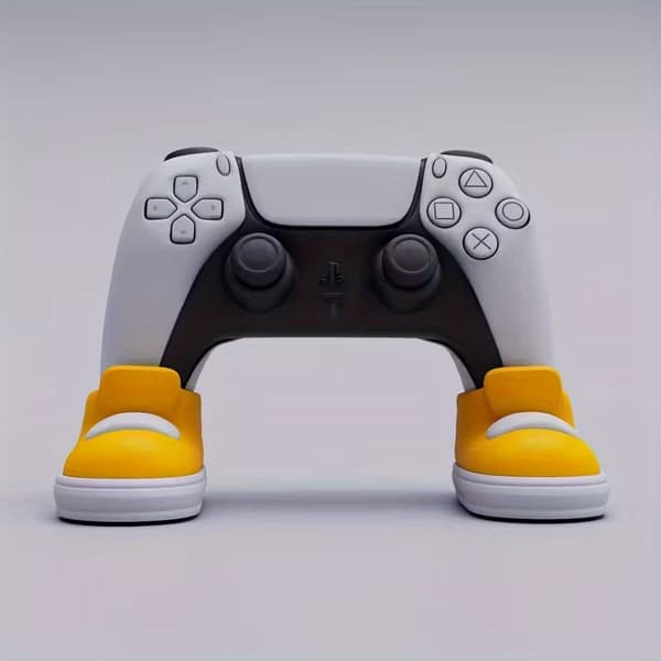 2 stk. Spilcontroller Stand - Farverig skoformet base, kompatibel med PS4 Blue