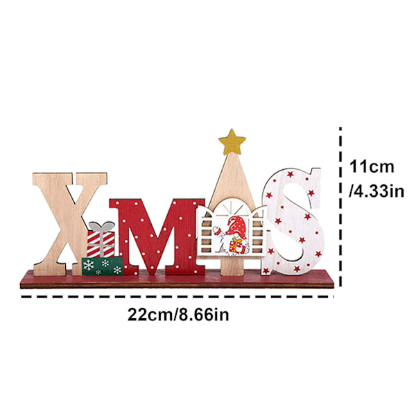Nyt julebord Træbordplade Dekorationer til julehjem Dekorationer Juledekoration til hjemmet Natal Noel Deco Style2