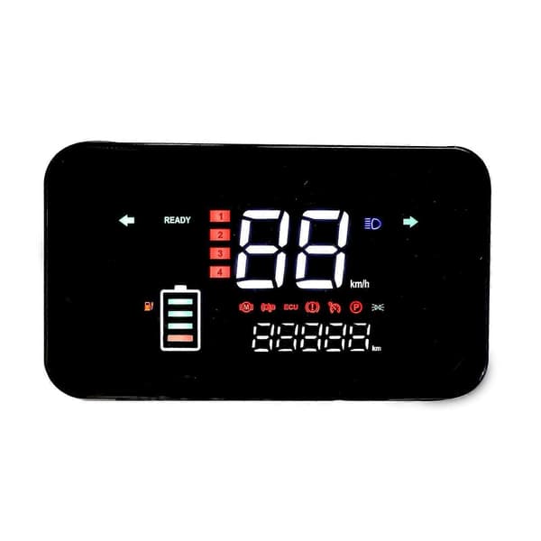 48V 60V 72V LCD Hastighetsmätare Kontrollpanel för E-Bike & Elscooter Universal Passform, Multifunktionsdisplay