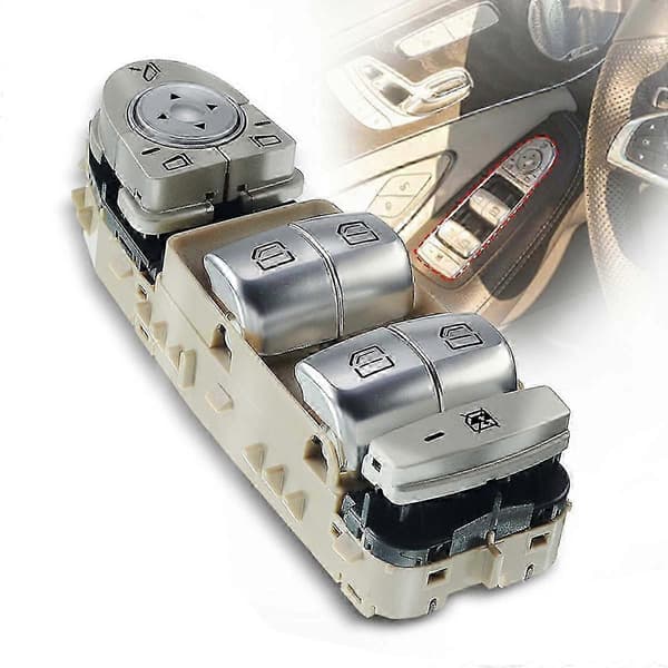 til Mercede- C300 GLC300 GLC43 C43 C63 W205 S205 C253 2015-2018 Master Power Window Switch Front Le Beige