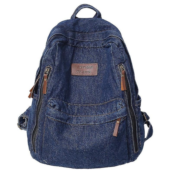 Casual Denim Damryggsäck Stor kapacitet Feminina Reseryggsäck Mode Student Skolväska För tjejer Mochila