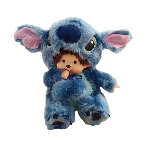7.8 I Disneys stitched plyschleksak, munchiki djur förvandlas till stitch plysch leksak, munchiki & stitch gosedjur leksak Blue