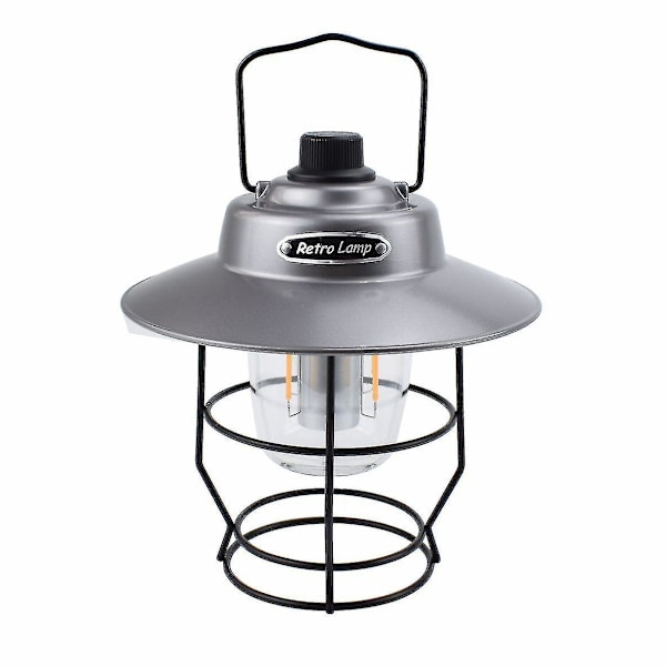 Retro S Udendørs Cam S Genopladelig Ing Hest S Telt Cam Lampe Gray