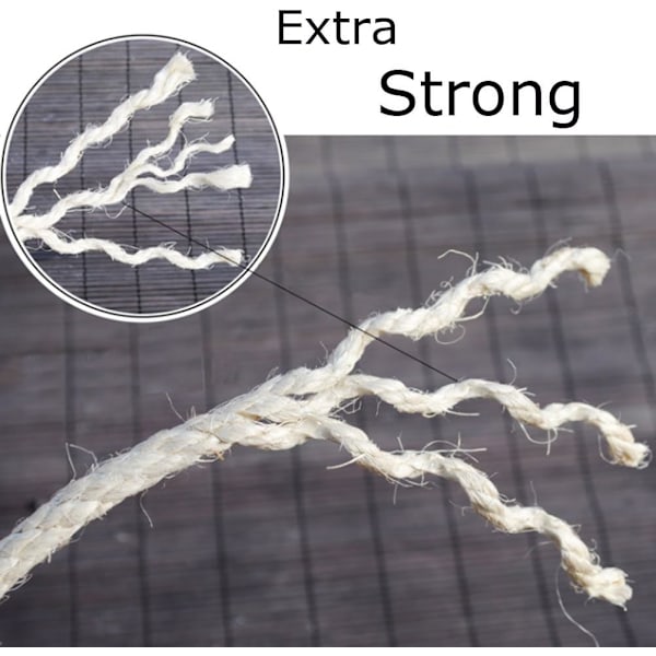 8 mm Naturlig Sisal Rep Ersättning Gammalt Rep Perfekt Tillbehör för att Byta ut Kattträdspålar, Sisal Leksakskulor Ingår (25m, Vit)