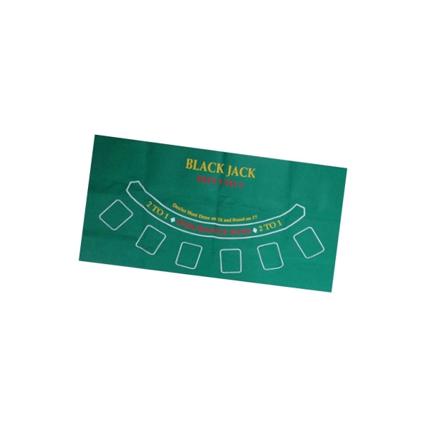 24"x47" Blackjack Roulette Casino Poker Cover Nonwoven Filt Colourful
