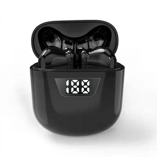 Langattomat kuulokkeet, sisäänrakennettu mikrofoni melunvaimennuksella 3D-stereo kuulokkeet (musta)