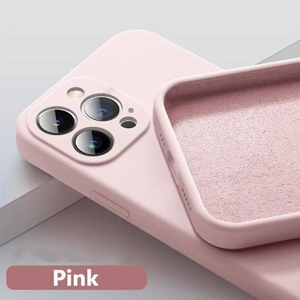 Fyrkantigt flytande silikonfodral för iPhone 15 Pro Max Baksida