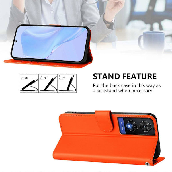 PU-deksel i solid farge for TCL 505 Orange