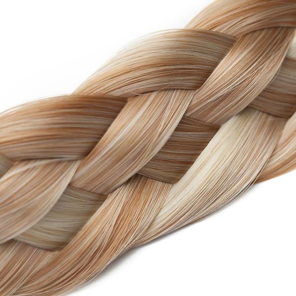 Tjockt Flätat Elastiskt Hårband Håraccessoar För Kvinna lightbrown&bleachblonde
