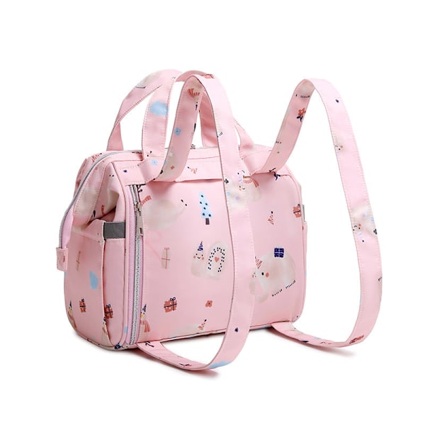Skötväskor Mammaväska Multifunktionell Mode Ryggsäck Portabel Lättvikt Crossbody Light gray