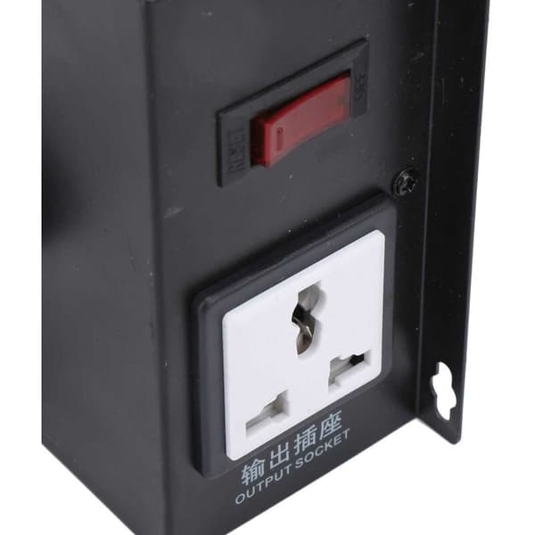 {YM}Tyristor elektrisk spenningsregulator høy effekt dimming hastighetskontroll med knappbryter (220V EU-plugg)