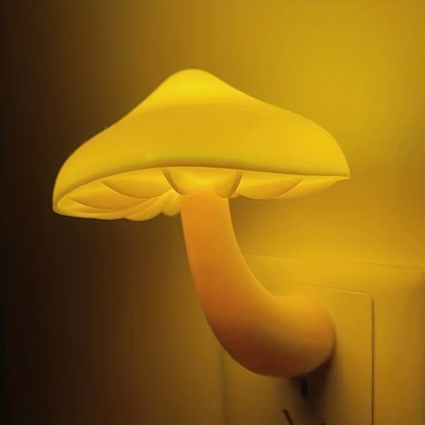 Fantasy Svampe Lampe, Nat Sensor Lampe Warm Light