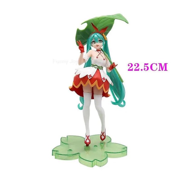 Anime Figur Bröllopsklänning Hatsune Miku Action Figurer Kawaii Baddräkt Vocaloid Pvc Samlarobjekt Modell Leksaker Flicka Present CY-3