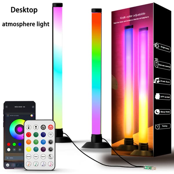 Smarte LED Lysbarer, RGB+IC Lysbarer til Værelse 2 Stk/1 Sæt