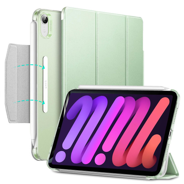 För Ipad Air 4 Case För Ipad 9th 8th 7th/ipad Mini 6/ipad Pro 11 12.9 2021 Smart Cover Med Pennhållare Trifold Case Mint Green iPad Pro 11 2020