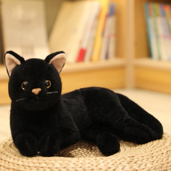 Härlig Katt Plyschdocka Kreativ Söt Simulation Gosedjur För Baby Kramande Plyschleksak Beige