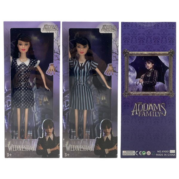 Living Dead Dolls onsdag Addams Family Doll Set Present för fans