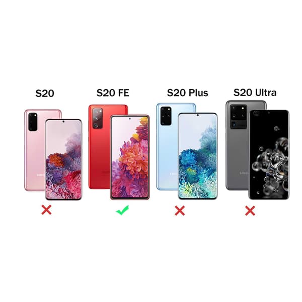 Samsung Galaxy S20 FE - Nahkakotelo / Suojaus Rosa