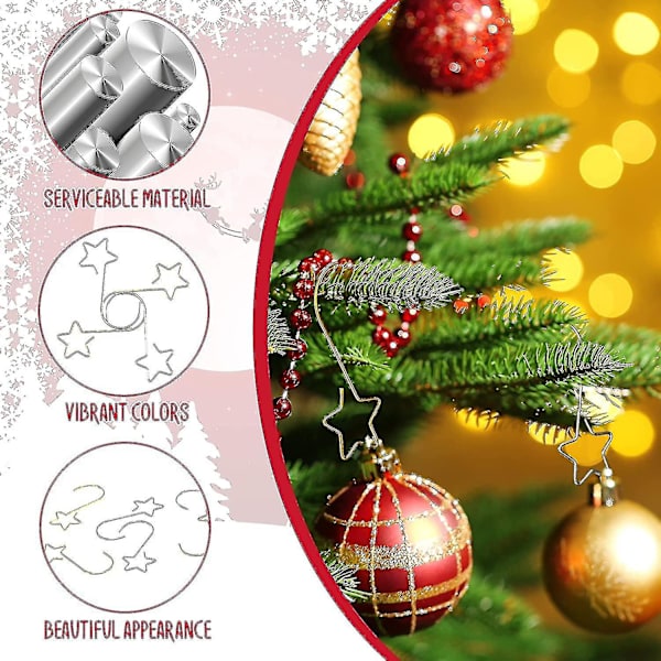 Pyntkroge Sd Ornts Hs Metal Træ Ornt H Kroge Rotte til ophængning af Xmas Tr
