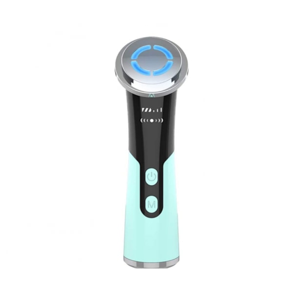 Iontoforese - Skønhedsenhed - Ansigtsmassager - Hudmassager - Varm og kold (Grøn)