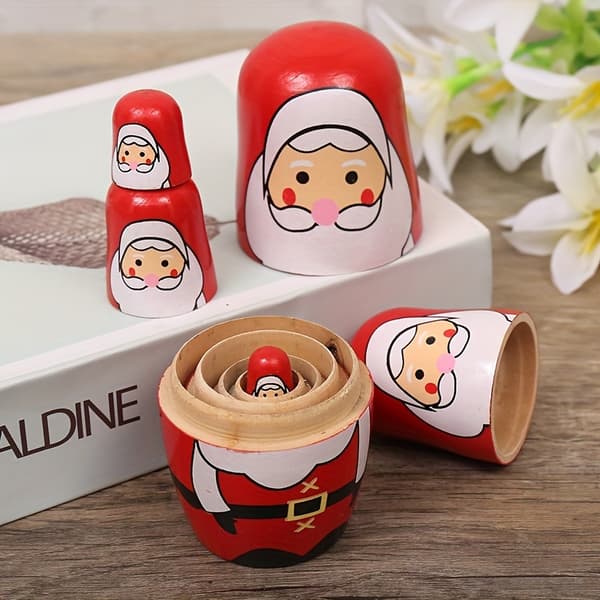 Sæt med 5 dukker, samlerobjekter Matryoshka-02