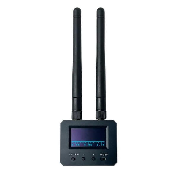 2.4G 5.8G Drönarsignalscanner FPV Drönare Antennsignalscanner för FPV RC Drönare Fast Vinge Quadcopter Black