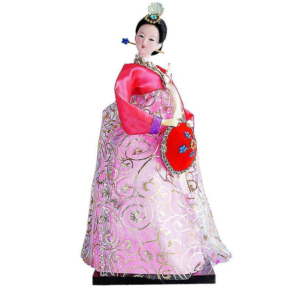 12in koreanska trasdockor Handgjorda Hanbokdockor Orientaliska dockmodeller Koreanska domstolsdockor