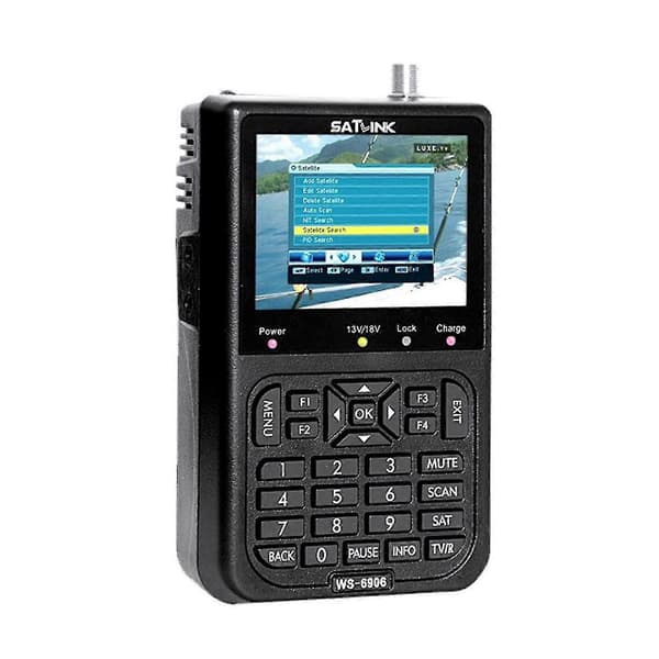 Satlink Ws6906 3.5in Lcd Display Data Digital Satellitsignal Finder Meter kit