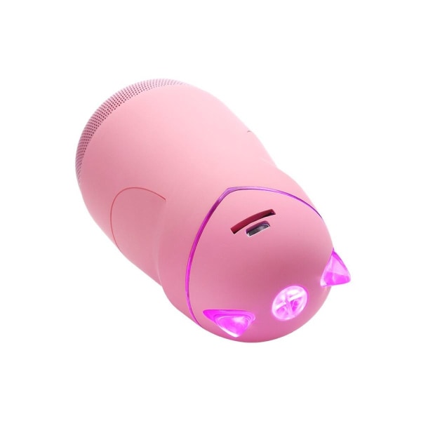 Bärbar Mini trådlös Bluetooth högtalare LED-ljus Funny Cat Högtalarstöd TF Subwoofer Kolumn Bluetooth | Bärbar högtalare (rosa)