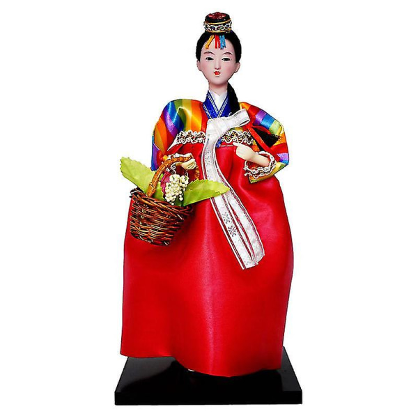 12in koreanska trasdockor Handgjorda Hanbokdockor Orientaliska dockmodeller Koreanska domstolsdockor