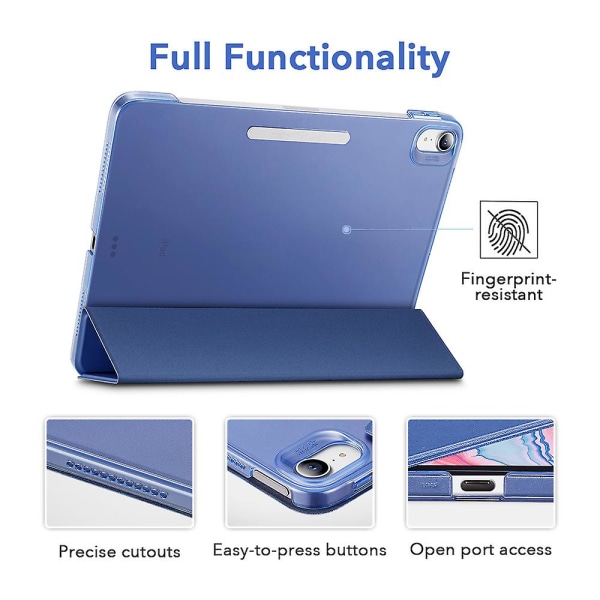 För Ipad Air 4 Case För Ipad 9th 8th 7th/ipad Mini 6/ipad Pro 11 12.9 2021 Smart Cover Med Pennhållare Trifold Case Black iPad 8th 7th